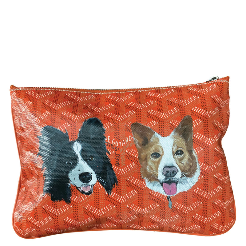 Hand-Painted Dog Pouch