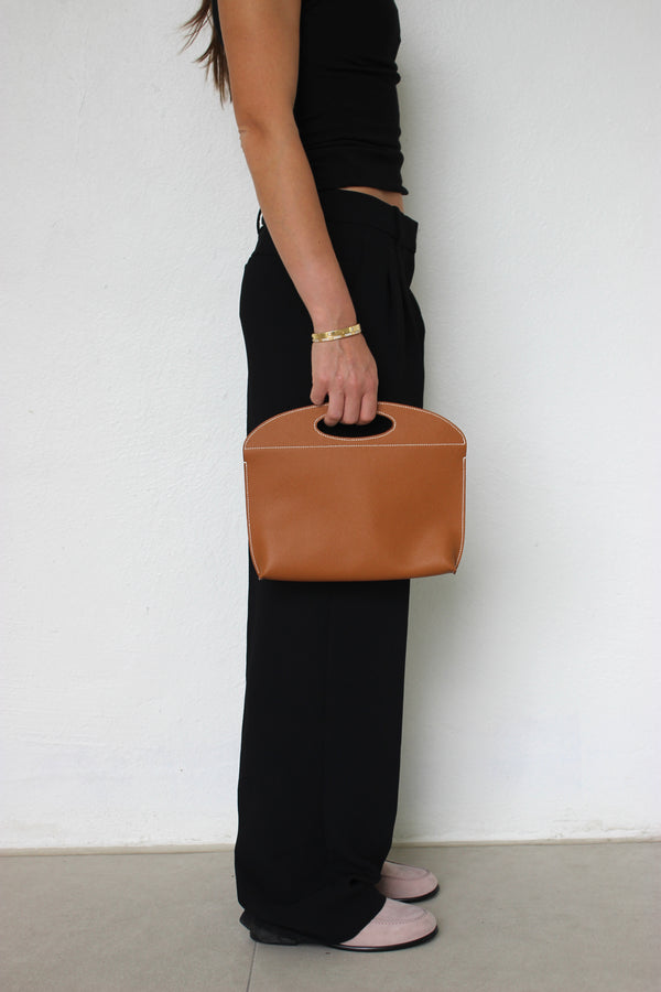 Brown Epsom Clutch