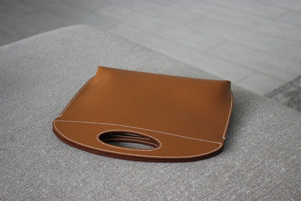 Brown Epsom Clutch